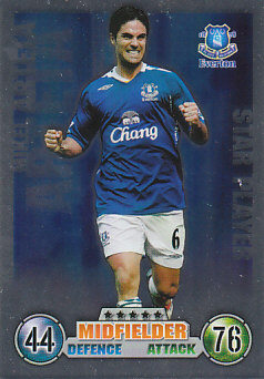 Mikel Arteta Everton 2007/08 Topps Match Attax Star player #335